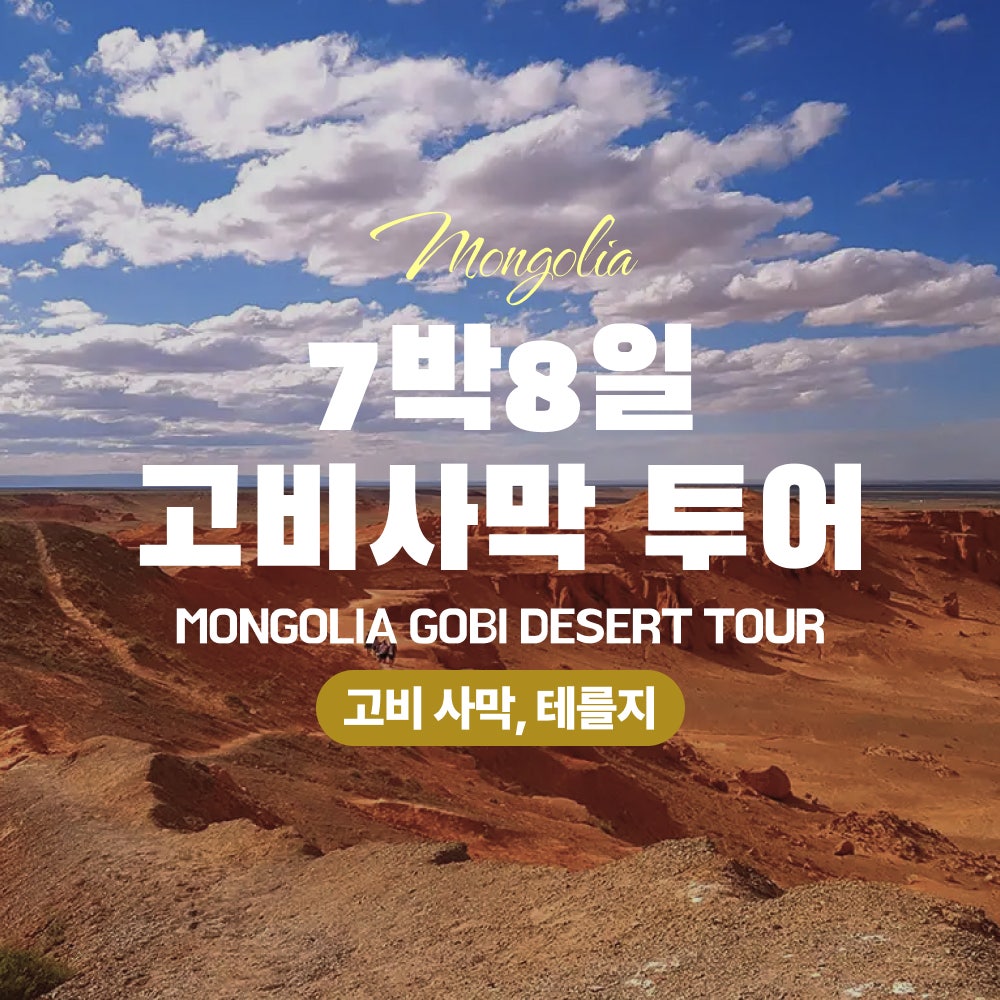 [몽골]7박8일 고비사막 투어